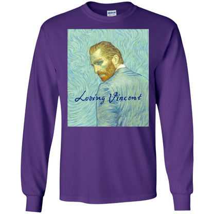 Movie Poster T-shirt Loving Vincent Purple