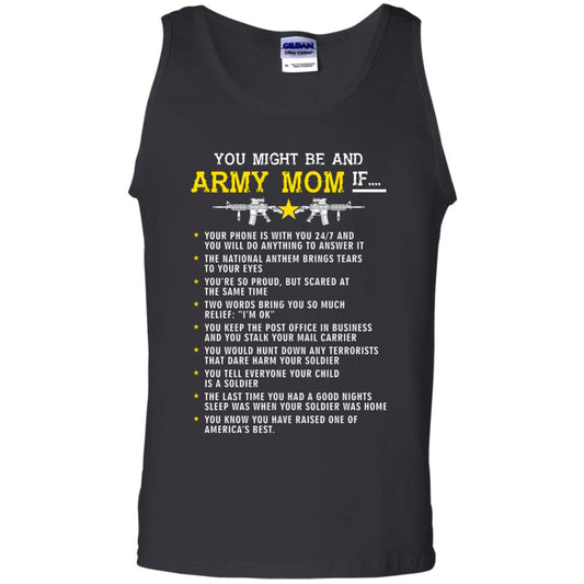 Veteran T-shirt You Might Be An Army Mom If Black