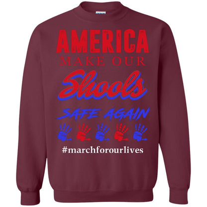 America Make Our Schools Safe Again Maroon
