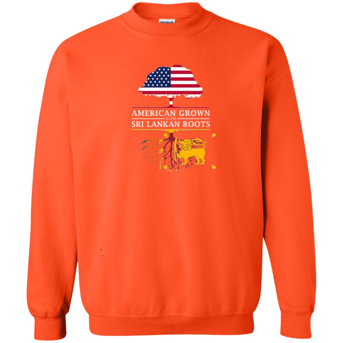 American Grown With Sri Lankan Roots Shirt Orange