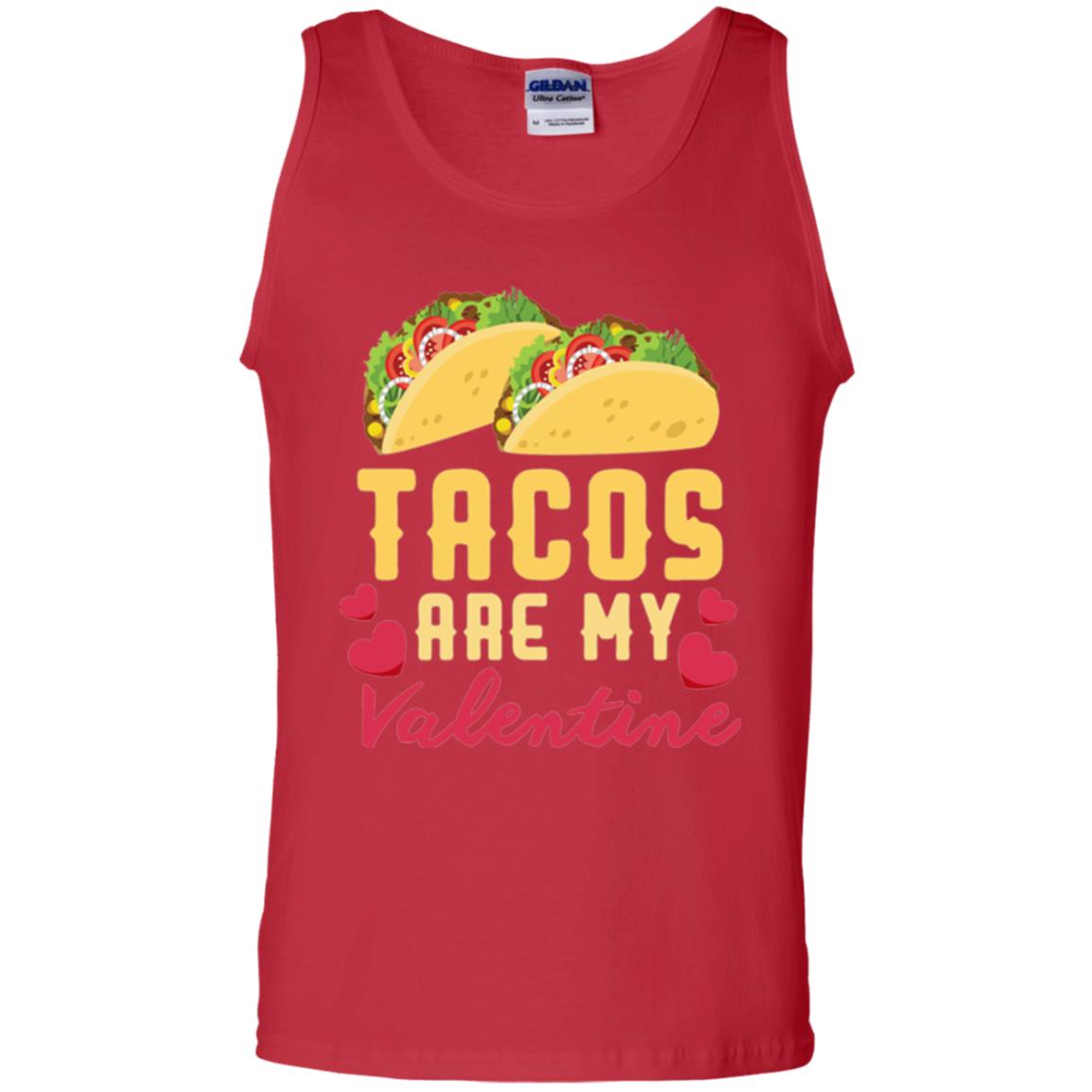 Funny Valentines Day Shirt Tacos Lovers Love Heart Gift Shirt Red
