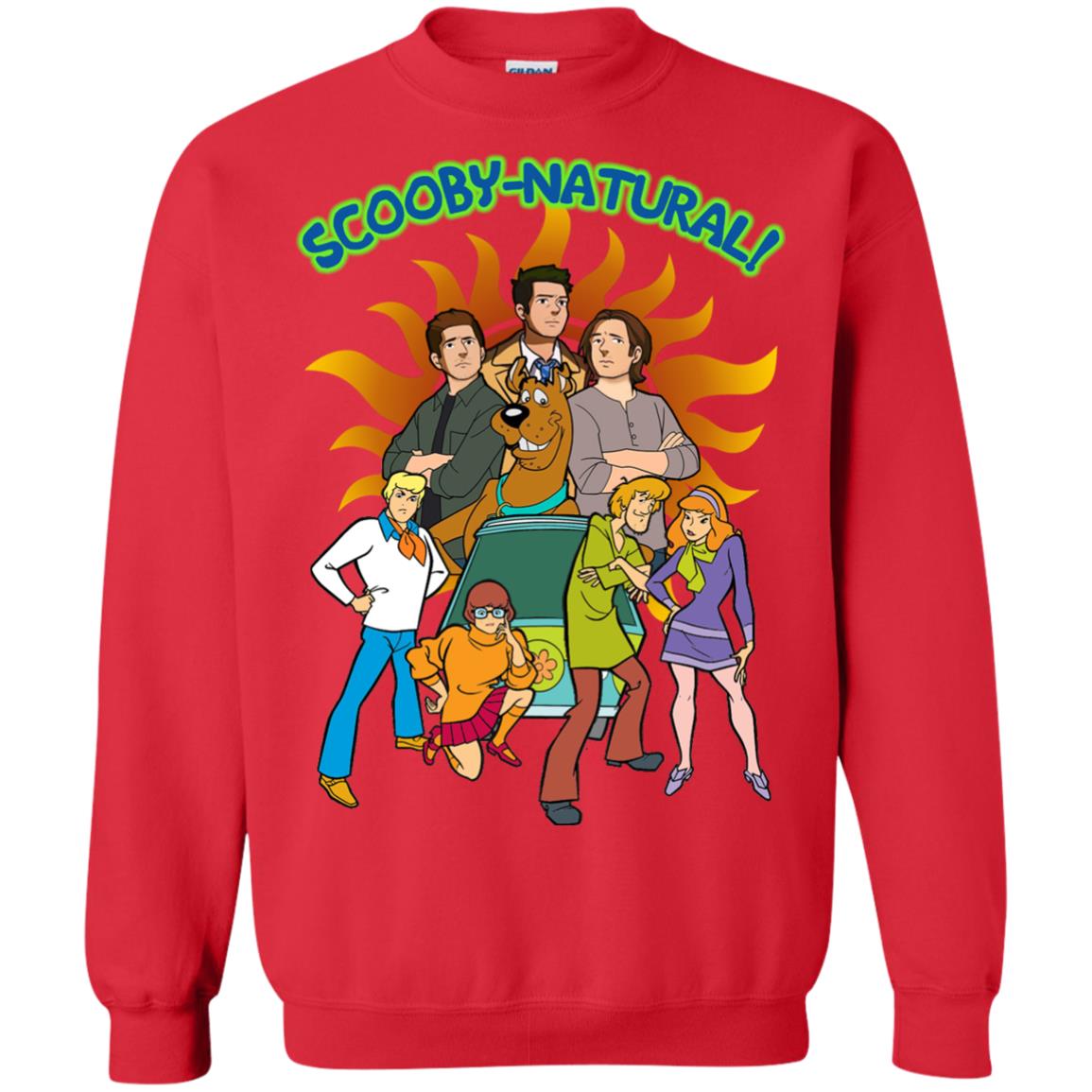 Scooby Natural Mystery Team Cartoon Shirt Red