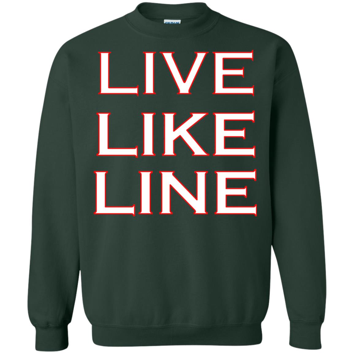 Live Like Line Volleyball Lover Shirt Forest Green