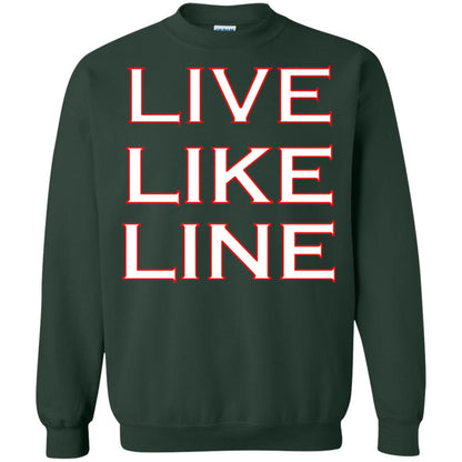 Live Like Line Volleyball Lover Shirt Forest Green