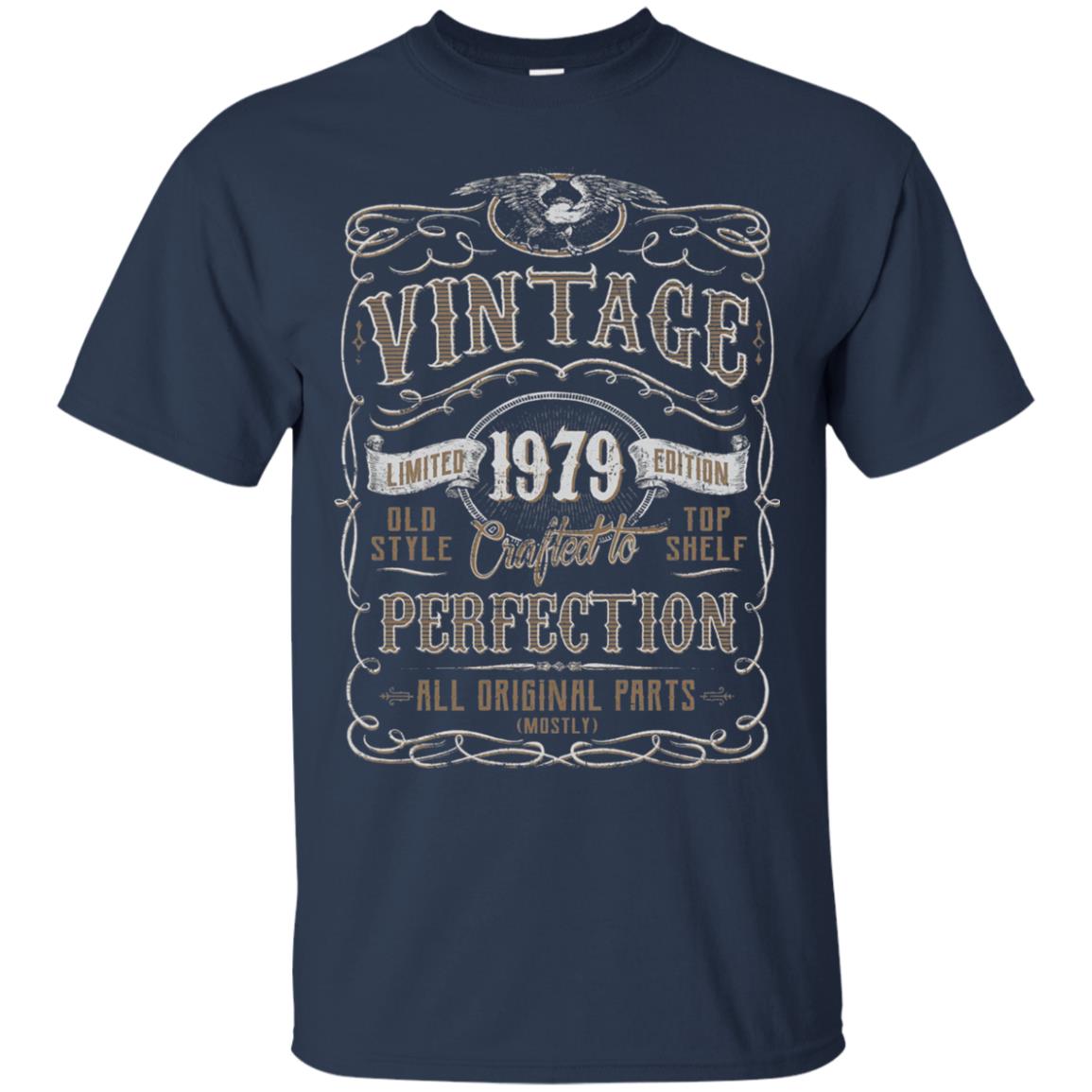 Vintage 1979 Birthday Gift Idea Shirt Navy