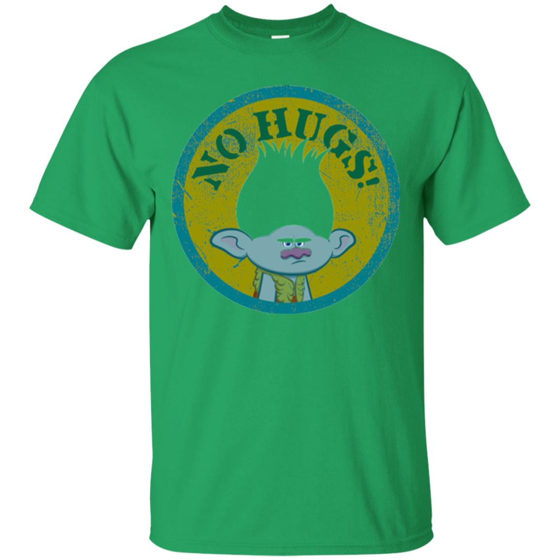 Dream Works_ Trolls No Hugs T-shirt Irish Green