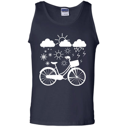 Bicycle All Weather Cyclist T-shirt For Bicycle Lover Navy