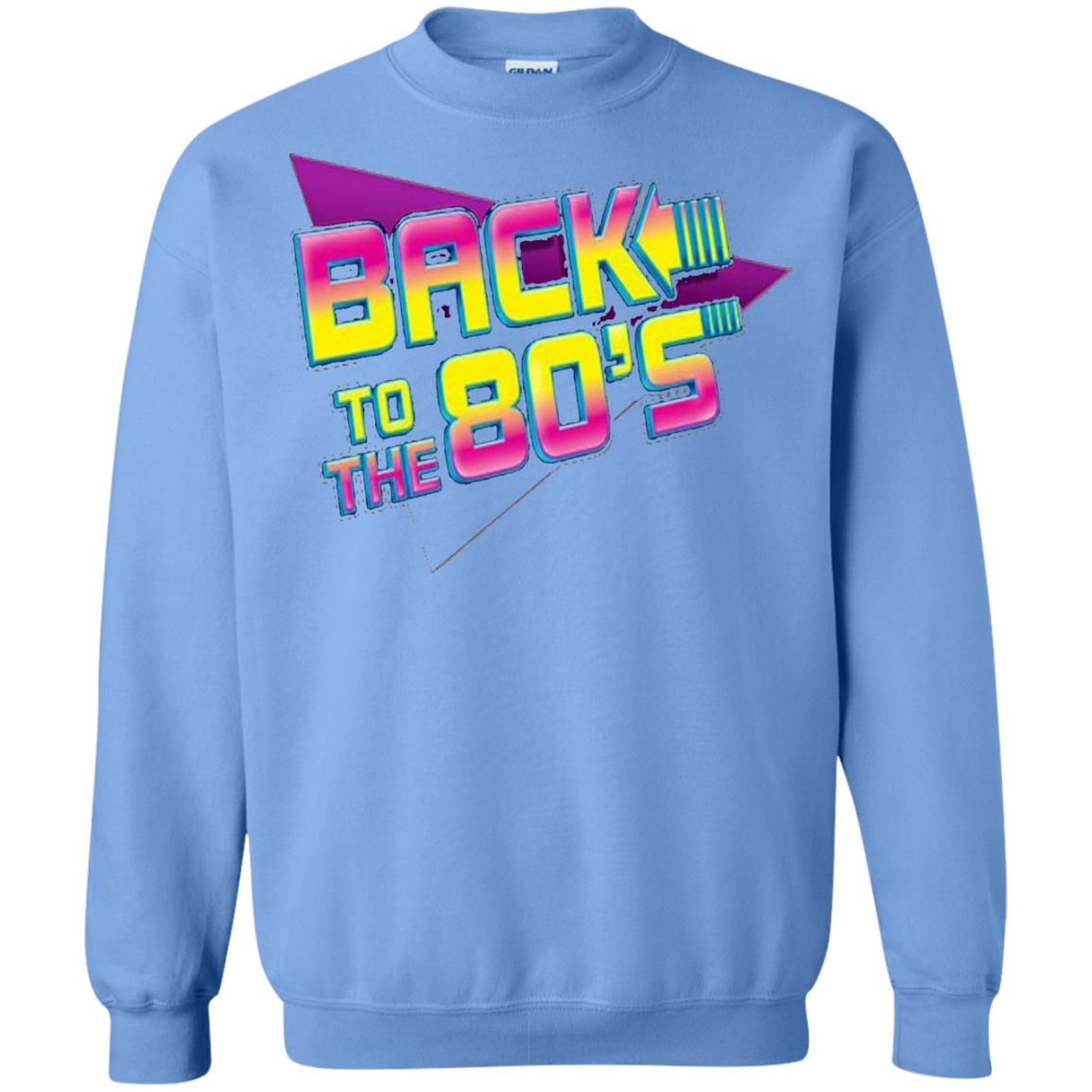 Back To The 80s Graphic Retro Novelty T-shirt Carolina Blue