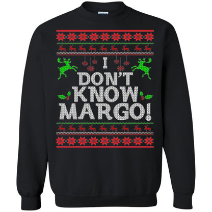 Christmas T-shirt I Don't Know Margo Black