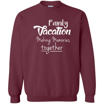 Family Vacation Making Memories Together T-shirt Maroon