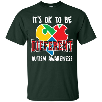 It’s Ok To Be Different Autism Awareness T-shirt Forest
