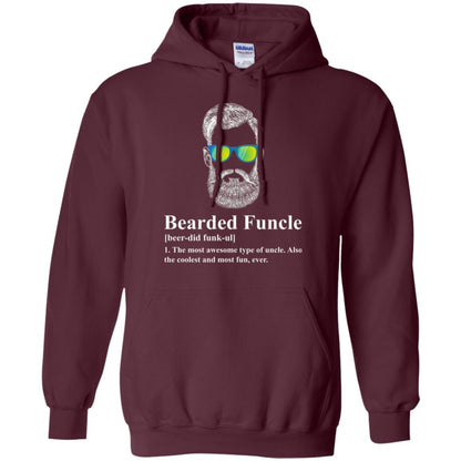 Uncle T-shirt Beared Funcle Maroon