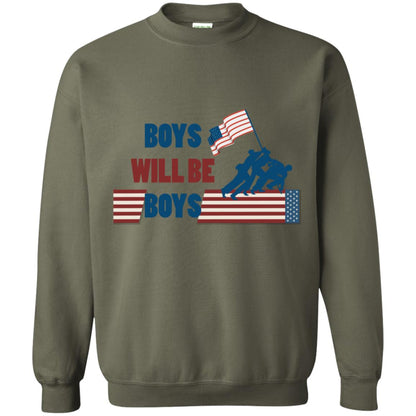 Boys Will Be Boys Military Shirt Military Green
