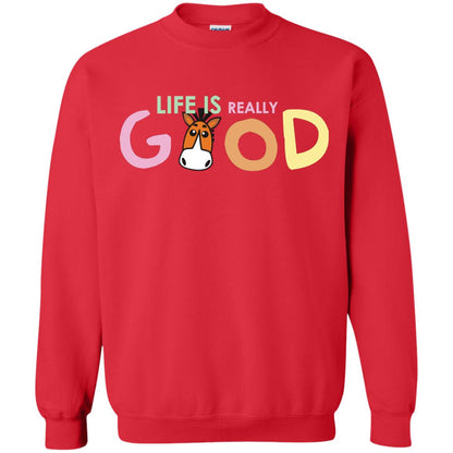 Life Is Really Good With My Cute Horse T-shirt Red