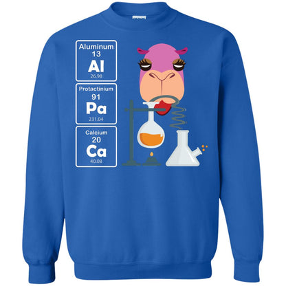 Al-pa-ca Funny Element Chemistry Alpaca Lover Shirt Royal