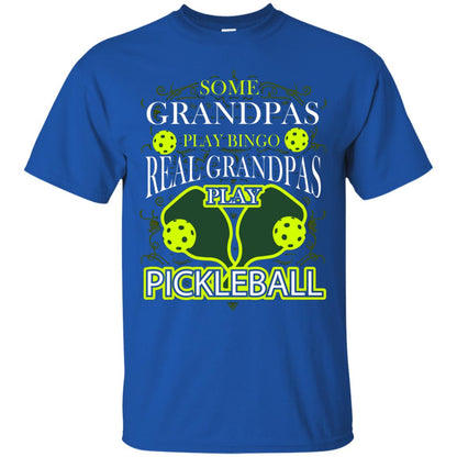 Real Grandpas Play Pickleball Cool Pickleball Shirt For Papa Royal