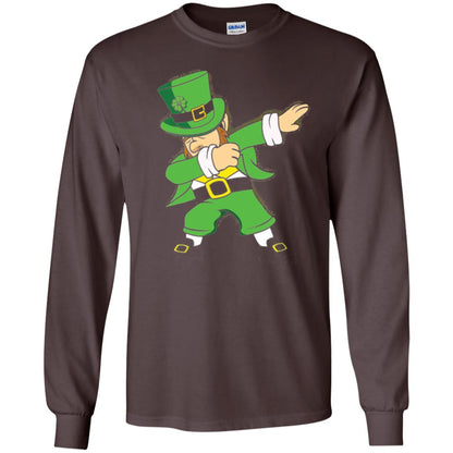 St. Patrick_s Day T-shirt Irish Dabbing T-shirt Dark Chocolate