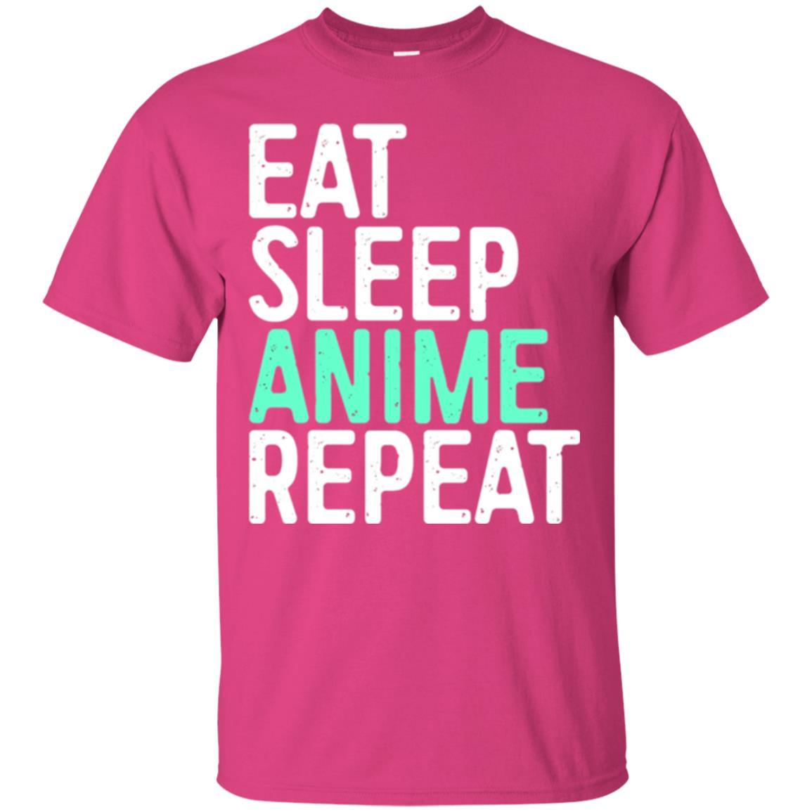 Japanese Animation Lover T-shirt Eat Sleep Anime Repeat