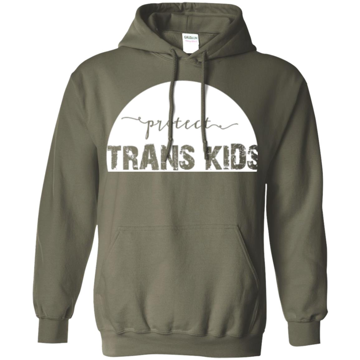 Protect Trans Kids T-shirt Military Green