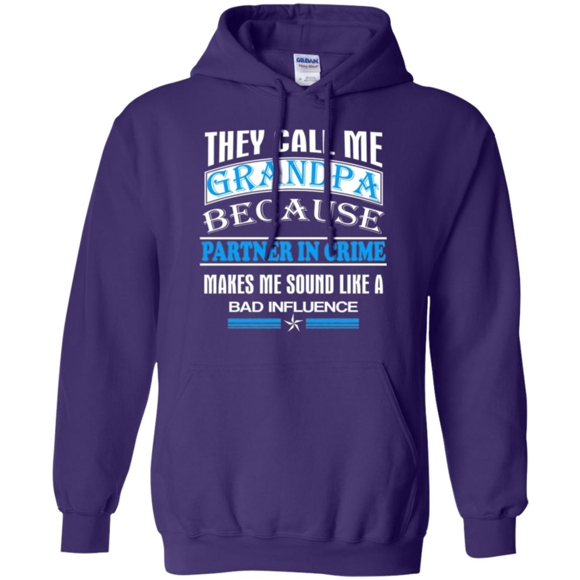 They Call Me Grandpa Because Partner In Crime Papa T-shirt Purple