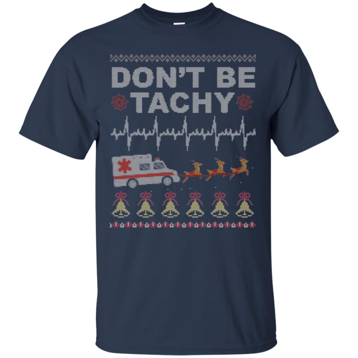 Nurse T-shirt Don_t Be Tachy Navy