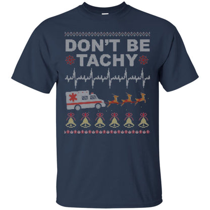 Nurse T-shirt Don_t Be Tachy Navy