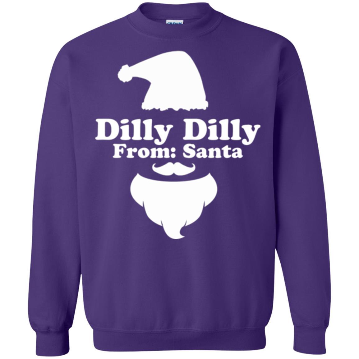 Christmas T-shirt Dilly Dilly From Santa Claus T-shirt Purple