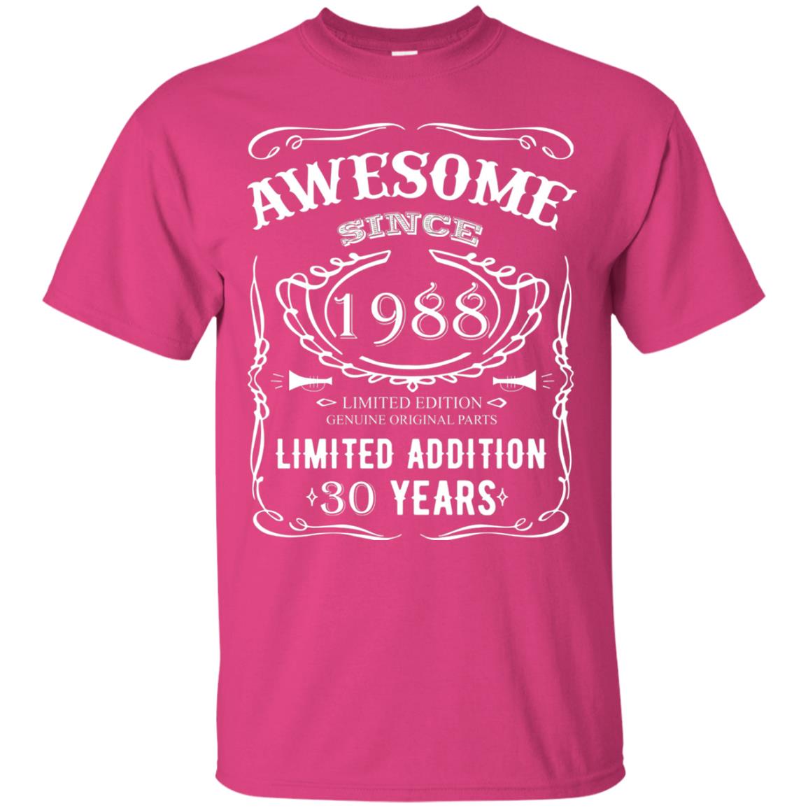 Awesome Since 1988 Limited Addition 30 Years 30th Birthday T-shirt Heliconia