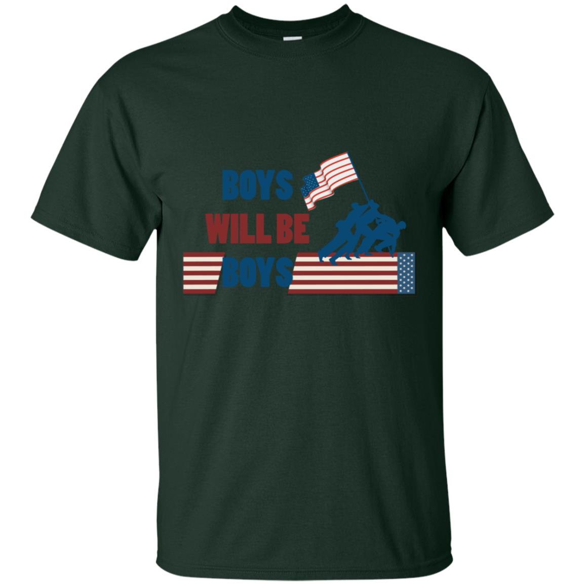 Boys Will Be Boys Military Shirt Forest