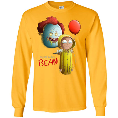 Go With The Flow It And Bean Horror Movie Shirt Gold