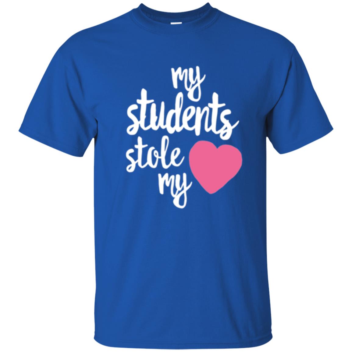 Valentine_s Day T-shirt My Students Stole My Heart Royal