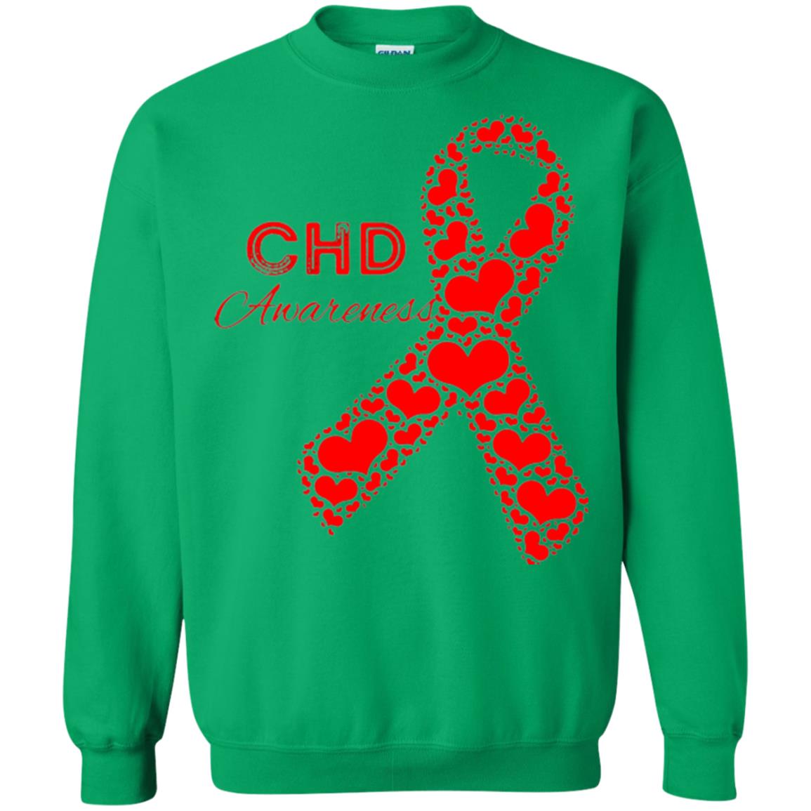 Chd Congenital Heart Defect Awareness T-shirt National Wear Red Irish Green