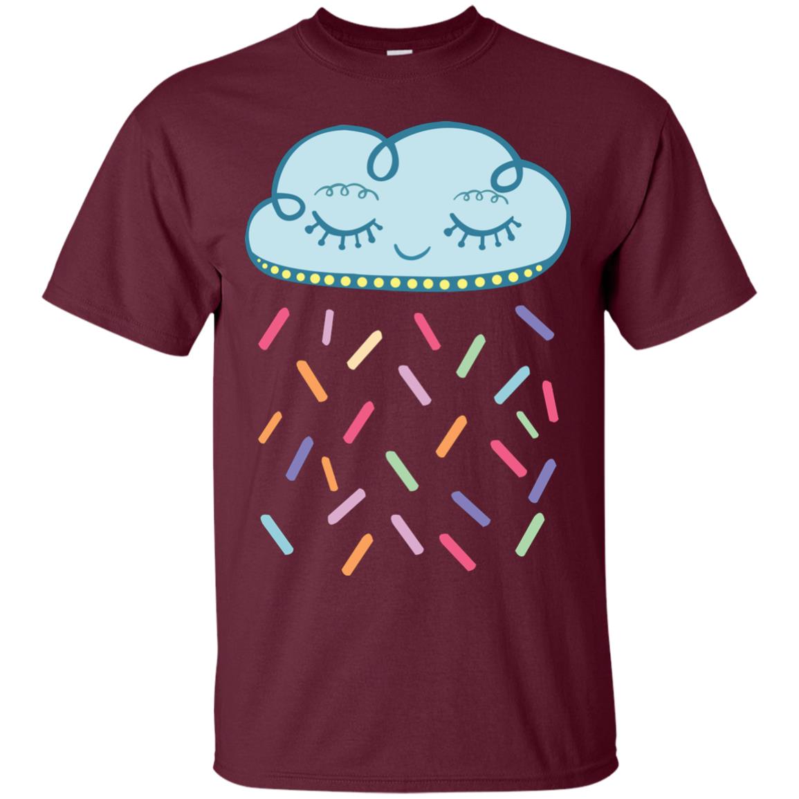 Raining Sprinkles Cloud Shirt Maroon