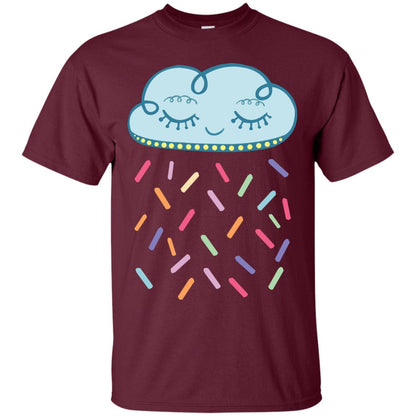 Raining Sprinkles Cloud Shirt Maroon