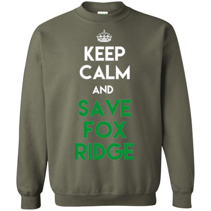 Elementary T-shirt Keep Calm And Save Fox Ridge T-shirt Military Green