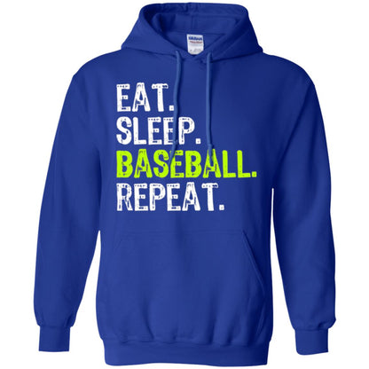 Baseball T-shirt Eat Sleep Baseball Repeat Royal