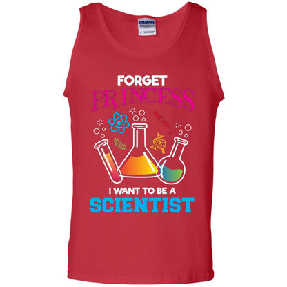 Forget Princess I Want To Be A Scientist Shirt Chemistry Red