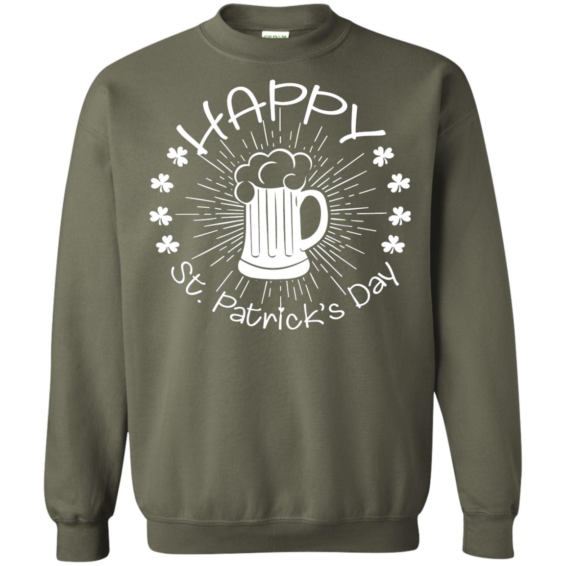 Drinking Team Happy St.patrick’s Day T-shirt Military Green