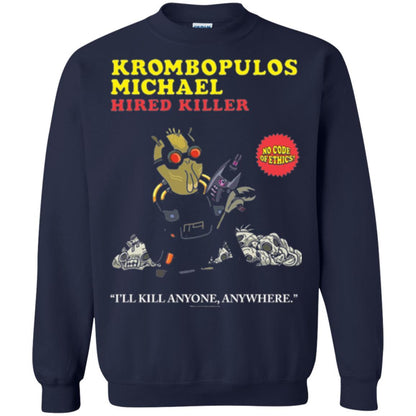 Film T-shirt Krombopulos Michael Hired Killer Navy