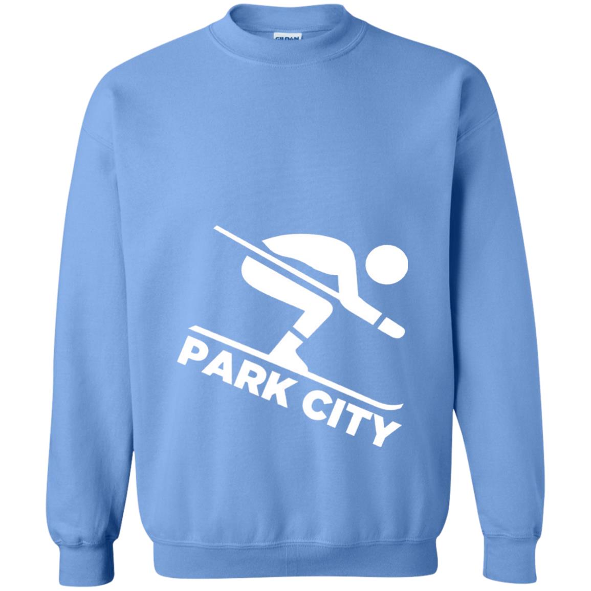 Downhill Skiing T-shirt Park City Utah Carolina Blue