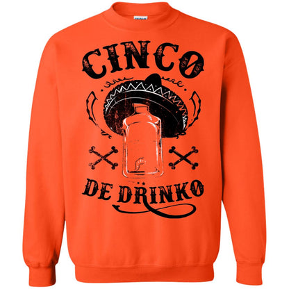 Badass Cinco De Drinko T-shirt Funny Cinco De Mayo Orange