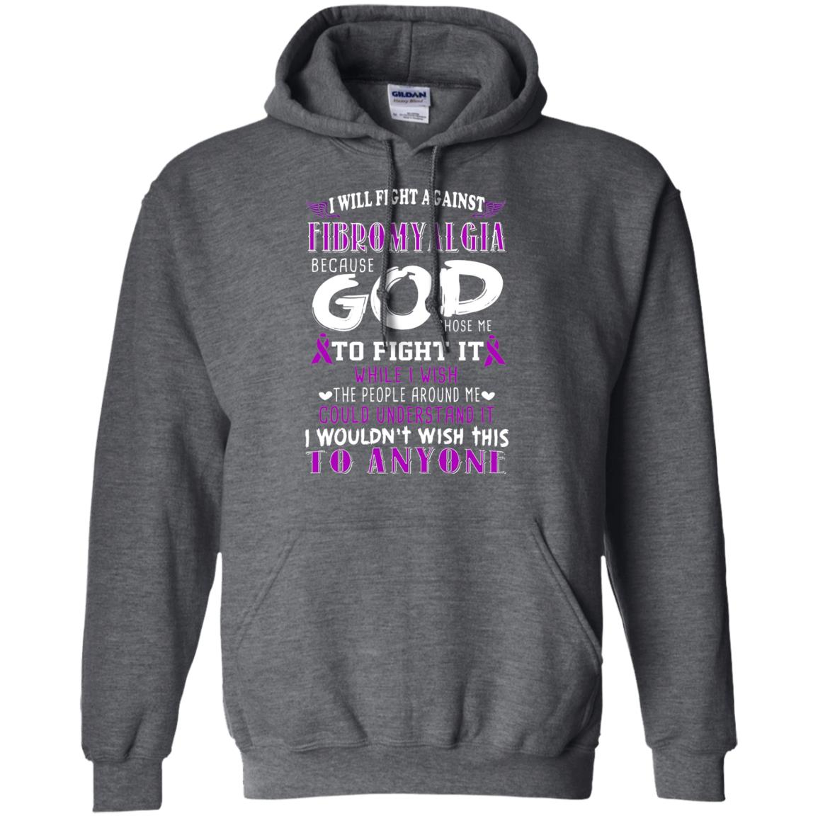 Fibromyalgia Awareness Shirt I Will Fight Against Fibromyalgia Dark Heather