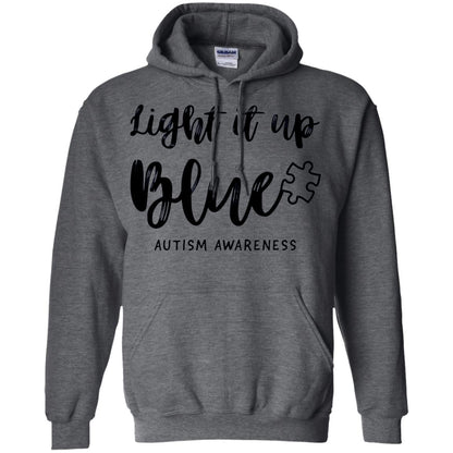 Autism Awareness Shirts Light It Up Blue Dark Heather