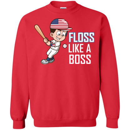 Floss Like A Boss Shirt For Baseball Players Red