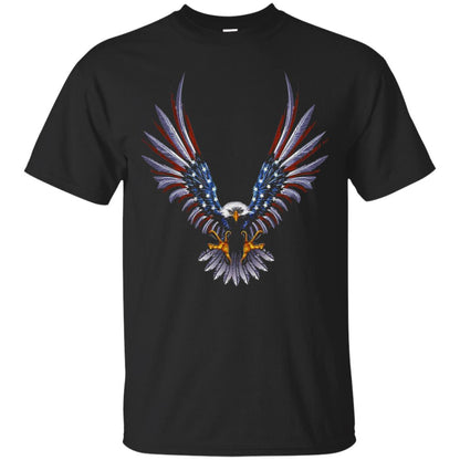 Patriotic T-shirt Eagle American Black