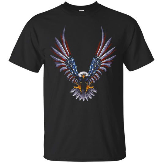 Patriotic T-shirt Eagle American Black