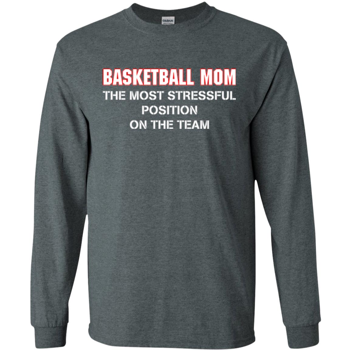 Basketball Lover T-shirt The Most Stressful Position Position On The Team Dark Heather