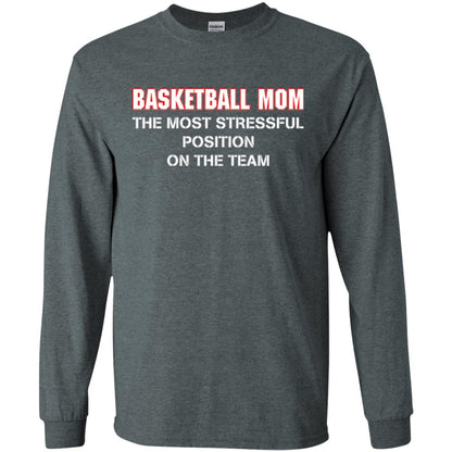 Basketball Lover T-shirt The Most Stressful Position Position On The Team Dark Heather