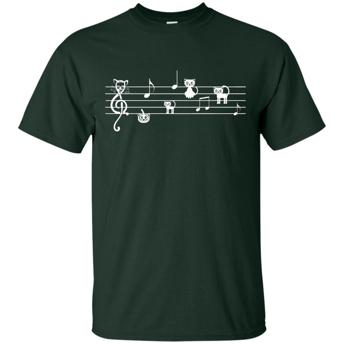 Musical Cat Shirt For Musician Forest