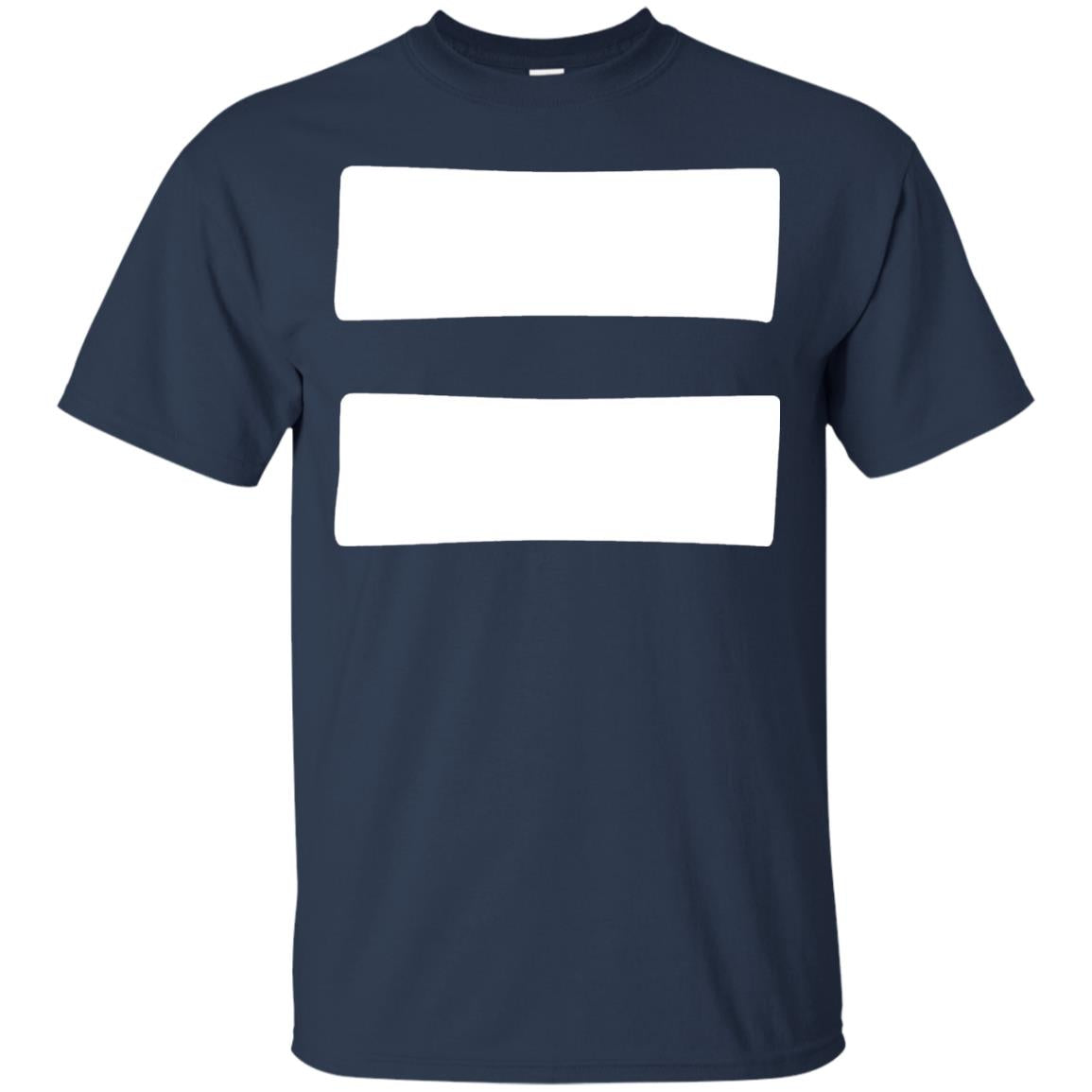 Equals Sign T-shirt Equality Symbol Feminism Navy
